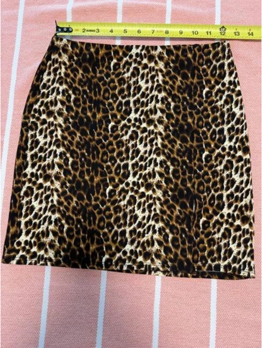 # 6168 Windsor Leopard Print Mini Skirt